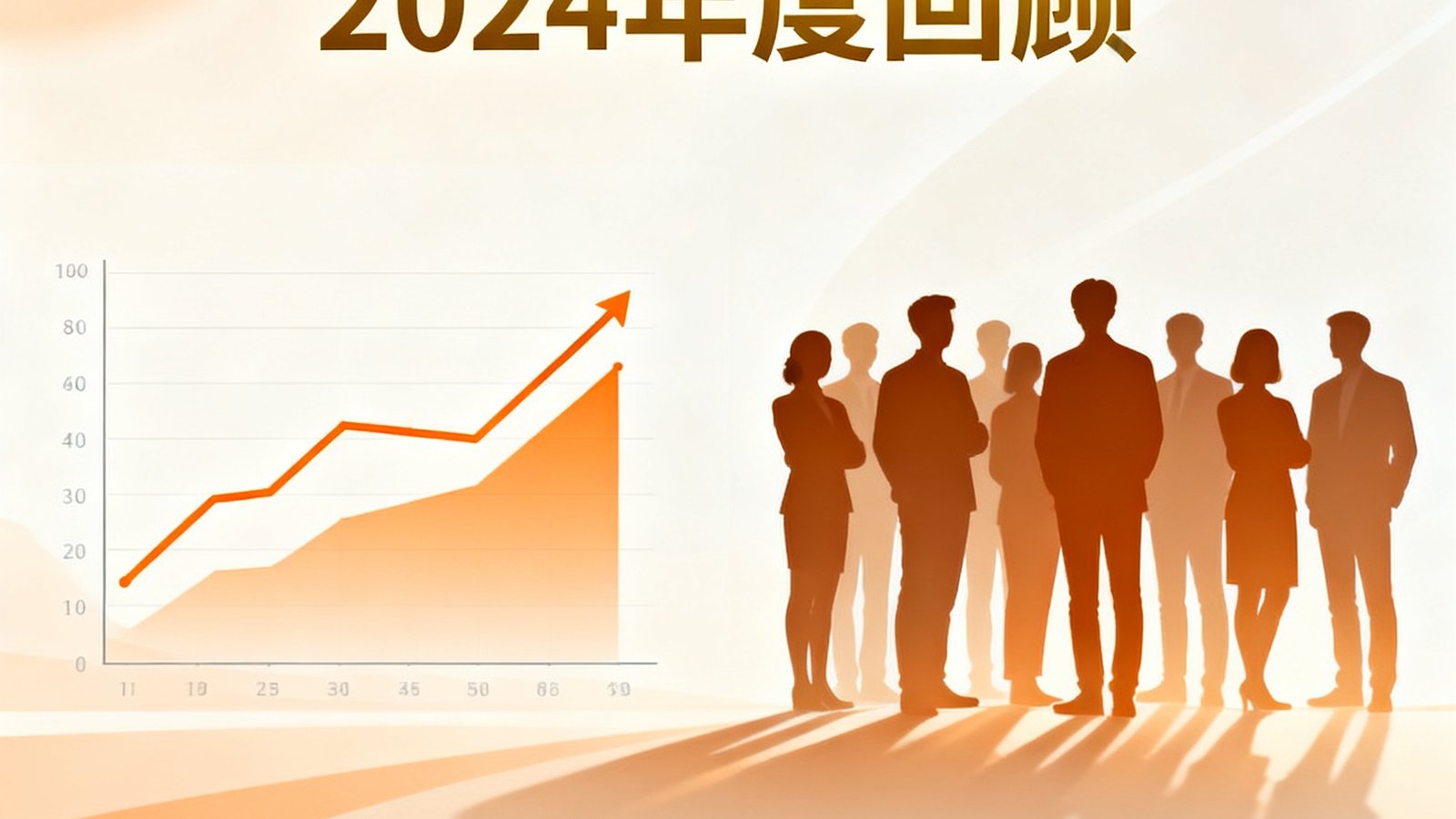 SA视讯平台2024年度回顾文章的封面图：画面左侧为数据增长曲线图，右侧为团队合影剪影，整体色调温暖专业。